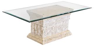 Hillsdale marsala round coffee table. Marina Coffee Table With Fine Mactan Stone Base And Tempered Glass Top Buy Online In Oman At Oman Desertcart Com Productid 60754365