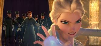 Die Belagerungsszene auf dem Gipfel in "Frozen" ist eine der besten und  intensivsten Szenen, die ich je in einem Animationsfilm gesehen habe. In  diesem Teil sehen wir Elsa in ihrem wütendsten Zustand,