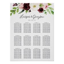 Blush Romance Wedding Seating Chart Zazzle Com Wedding