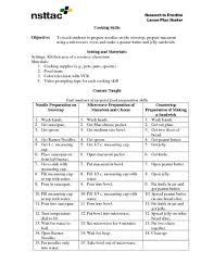 Cooking Skills Special Education Lesson Plan Special Education Lesson Plans Education Lesson Plans Special Education