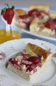 Strawberry Rhubarb Kuchen Strawberry Recipes Rhubarb Recipes Kuchen Recipe