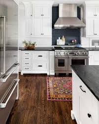 White Cabinets With Black Countertops