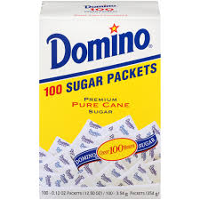 Each packet contains approximately one teaspoon and has five grams of carbohydrates and 20 calories. Domino Sugar A Forgotten Gold Now Taken For Granted