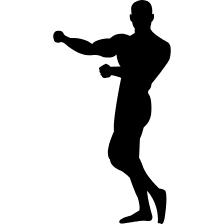 Download Gymnast Silhouette Showing Muscles Vector Svg Icon Svg Repo