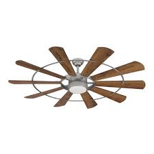 Hunter cedar key 52 indoor/outdoor flush mount ceiling fan in matte black by hunter fan company. Rustic Ceiling Fans At Lowes Com