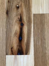 Colored Epoxy To New Hickory Floor We Used This Instead Of Wood Filler Hickory Flooring Colored Epoxy Wood Filler