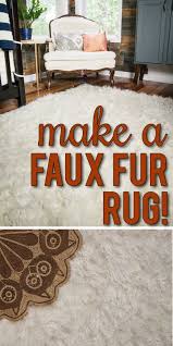 How To Make A Diy Faux Fur Rug View Along The Way Diy Rug Home Diy Diy Home Decor