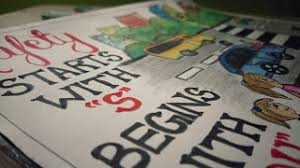 The cmv safety belt partnership is a collaboration between the u.s. Safety Day Posters Drawing Competition