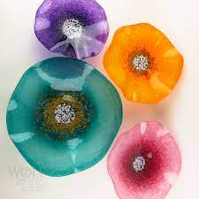 Find something extraordinary for every style, and enjoy free delivery on most items. Blown Glass Wall Art Sculptures Flowers Rondels At Blown Glass Wall Art Flowers Wolf Art Glass