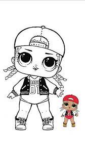 Lol Rapera Baby Para Colorear Unicorn Coloring Pages Doll Drawing Lol Dolls
