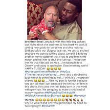 Dwayne 'the rock' johnson razzed his pal kevin hart while giving a health update following the comedian's horrifying car crash last sunday. Worldstarhiphop On Twitter Kevin Hart And The Rock Stay Clownin Kevinhart4real Therock
