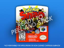 This n64 game is the us english version that works in all modern web browsers without downloading. N64 Pokemon Snap Label Retro Game Cases