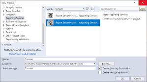 Lesson 1 Create A Report Server Project Sql Server Reporting Services Ssrs Microsoft Docs