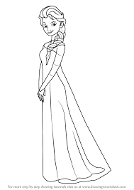 Disney frozen elsa, elsa frozen anna the snow queen olaf, anna frozen, disney princess, cartoon png. Learn How To Draw Elsa From Frozen Frozen Step By Step Drawing Tutorials