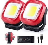 ORHOMELIFE Magnetic Work Light, 42 LEDs 1000 Lumens Rechargeable Portable  Magnetic Flashlight Inspection Light for Car Repair, Camping, Emergency &  ...