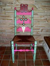 Repurpose Ladder Back Chair For Western Decor Wall Paint Colors Western Decor Ladder Back Chairs