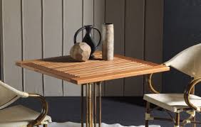 The combination of reclaimed spruce, pine, fir, etc. Solid Teak Wood Table Top Idfdesign