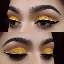 Maquiagem De Festa Amarela E Prata Maquiagem Beleza Amarela Beleza Festa Maquiagem Prata Sombras De Ojos Maquillaje De Ojos Ojos Amarillos