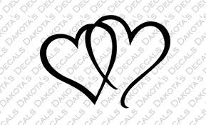 Interlocking Hearts Svg Dxf Png For Download Etsy In 2020 Svg Interlock Things To Sell
