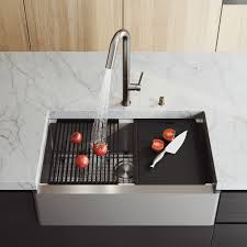 Wouldn't it be nice if your kitchen sink was more than just a sink? Vigo 33 Inch Oxford Single Bowl Apron Front Stainless Steel Farmhouse Kitchen Sink With Accessories