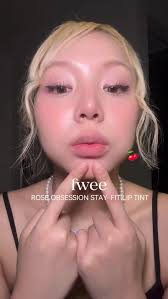 Combo rose obsession stay fit ★ ! persanol “winter” 💜🩷 lip fweeeeee ~ in  thailand, #fwee #roseobsession #beauty #liptint #fweeทินต์กุหลาบ