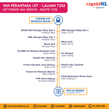 Public transport in kuala lumpur. Perkhidmatan Percubaan Van Perantara Lrt Laluan T252 Media Releases Myrapid Your Public Transport Portal