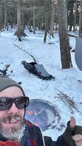 Camping and hiking near Clark lake and loon