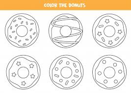 Click on each button below to be taken to each individual donut's download page. Premium Vector Color The Set Of Donuts Coloring Pages For Preschool Kids