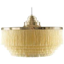 Swedish Brass Pendant With Silk Fringes By Hans Agne Jakobsson Brass Pendant Ceiling Lights Brass Frame