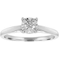 Forever Bride 1 4 Carat T W Diamond 10kt White Gold Miracle Plate Solitaire Engagement Ring Walmart Com Round Diamond Engagement Rings Solitaire Yellow Gold Diamond Engagement Ring Solitaire Engagement Ring