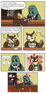 Talkative Bird With Silent Bird Art By Wonderweird Tumblr In 2020 Animal Crossing Funny Animal Crossing Animal Crossing Villagers