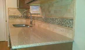 Install a travertine tile backsplash. Kitchen Backsplash Travertine Subway Glass Mosaic American Traditional Kitchen Austin By Custom Surface Solutions Houzz