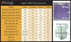 horse saddle size chart google