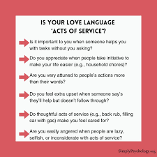 Acts of Service Love Language In Relationships
