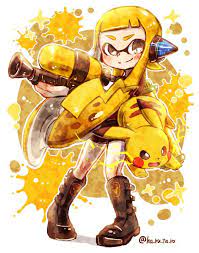 splatoon mixed with pokemon awesome nintendo splatoon splatoon comics splatoon