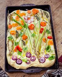 Focaccia Brot Als Blumenwiese Cutecottageoverload Focaccia Brot Rezept Foccacia Rezept Focaccia Brot