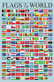 amazon com flags of the world classroom reference chart