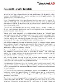 For example, you could mention something interesting that happened in the year your subject was born. 45 Biography Templates Examples Personal Professional