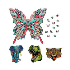 Maybe you would like to learn more about one of these? Wooden Jigsaw Puzzle Unique Animal Shape Jigsaw Pieces Adults Kids Toy Gift On Onbuy