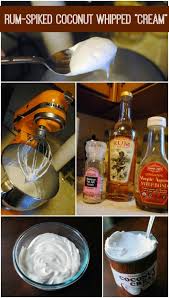 Rum Spiked Coconut Whipped Cream Recipe Coconut Whipped Cream Recipe Coconut Whipped Cream Rum Recipes