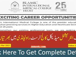 The islamic international medical college rawalpindi (iimc) is one of the few residential medical institutions in private sector in pakistan, which offers five years. Islamic International Medical College Trust Rawalpindi Jobs 2021