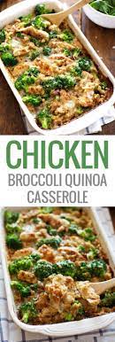 Creamy Chicken Quinoa And Broccoli Casserole Healty Food Recipes Real Food Recipes Recipes Healthy