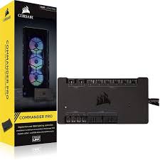 Corsair Commander Pro Digital Fan Rgb Lighting Controller Supports Up To 6 Fans 4 Temp Sensors 8 Rgb Strips Shop4megastore Com