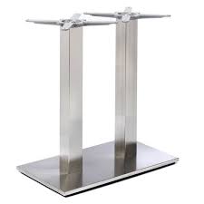 For example, if you're not entirely committed to a stainless steel, as a metal, can easily make your floors all scratched. Profile Twin Dining Table Legs Rectangular Table Base Stylish Sturdy