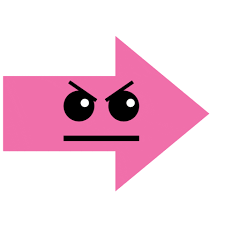 Angry Pink Arrow Instagram Sticker Gif Via Giphy Tomwindeknecht Islamic Calligraphy Painting Background Patterns Cute Gif