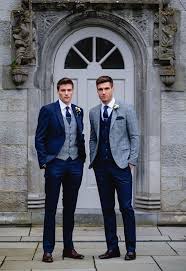 With so many different styles of wedding suits to choose from, this versatile outfit can easily be worn to your engagement party, rehearsal dinner, afterparty, and beyond. 38 Rustic Items Ideas For Men To Look Handsome Blue Suit Wedding Wedding Suits Men Blue Groom Wedding Attire
