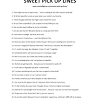 From hilarious lines to sweet and romantic lines and everything in between, we've got them all. 1