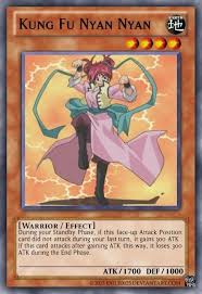 kung fu nyan nyan by exile0025 yugioh cards custom yugioh cards yugioh yami