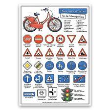 Verkehrszeichen ordnen den straßenverkehr, helfen autofahrern bei der orientierung und weisen auf gefahren und verbote hin. Meine Verkehrszeichen Fur Die Fahrradprufung Dina 3 Laminiert E Z Verlag Gmbh Amazon De Bucher