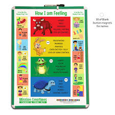 Mission Emotions Classroom Magnetic Chart A2